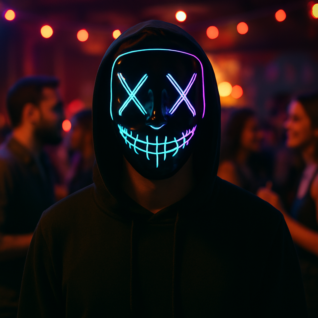 Fear-Glow LED Mask - Mach jede Party unvergesslich !