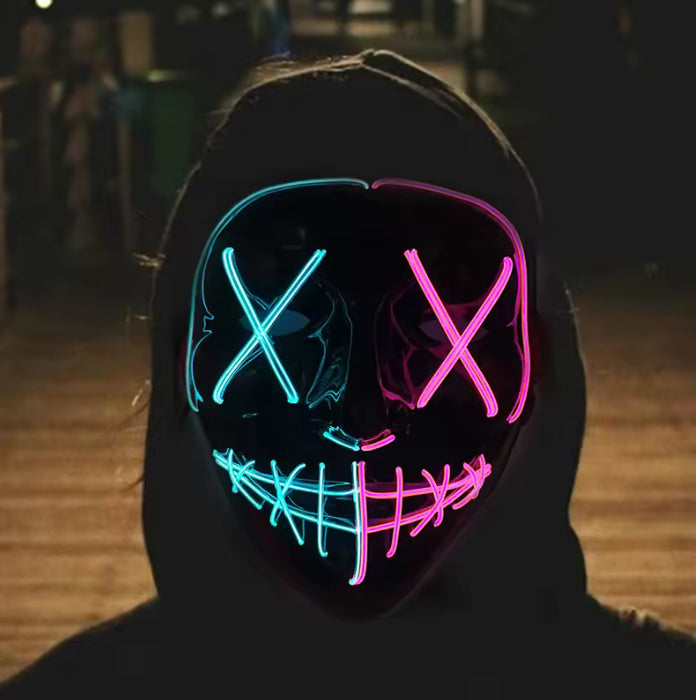 Fear-Glow LED Mask - Mach jede Party unvergesslich !